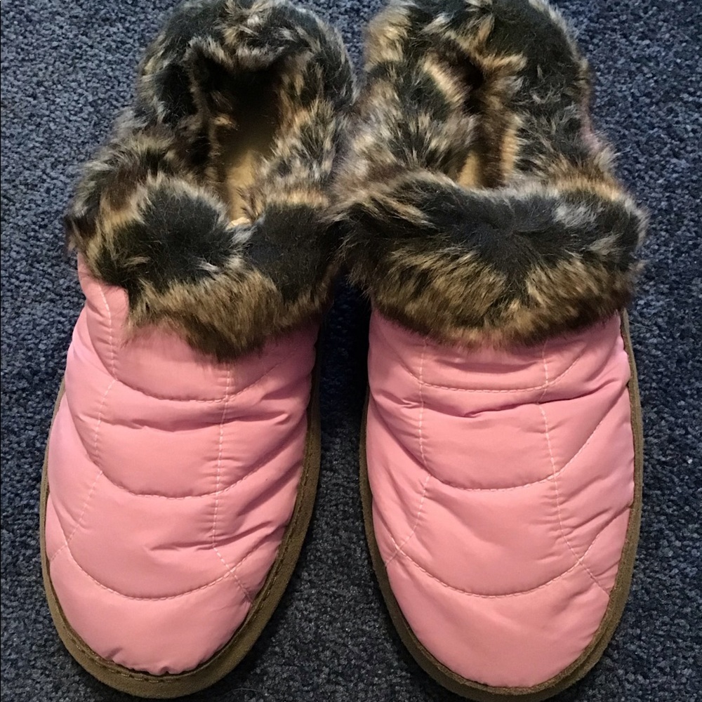 Pink Slide-On Slippers